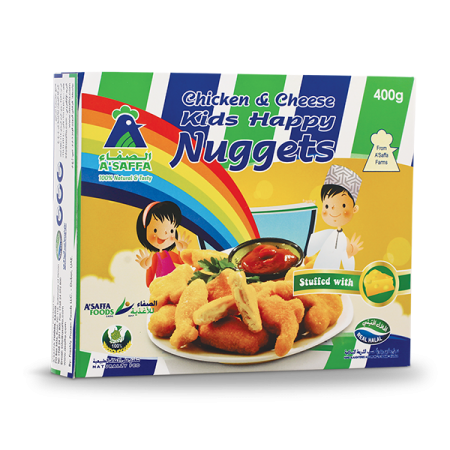 A’Saffa Chicken & Cheese Kids Happy Nuggets