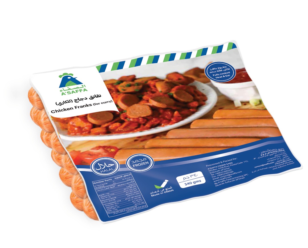 A’Saffa Chicken Franks (For curry)
